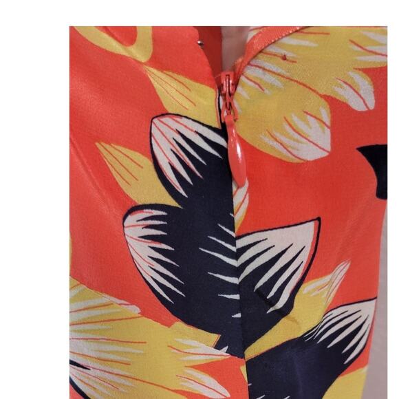 J. Crew Dress Womens Size 10 Floral Coastal Beach Causal Tropical Vacation Dress - Picture 5 of 8